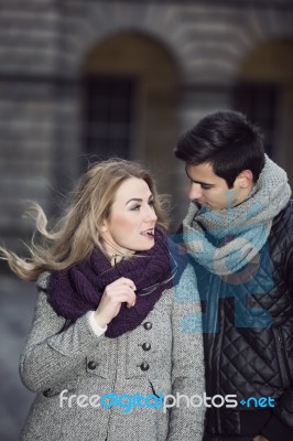 Attractive Young Couple In Love Stock Photo