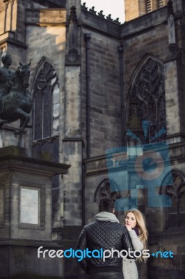 Attractive Young Couple In Love Stock Photo