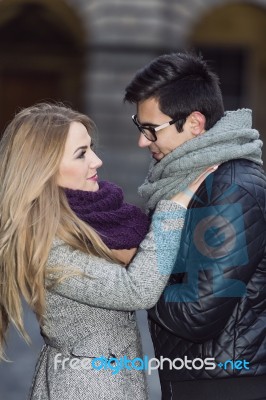 Attractive Young Couple In Love Stock Photo