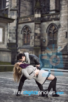 Attractive Young Couple In Love Stock Photo