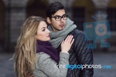 Attractive Young Couple In Love Stock Photo