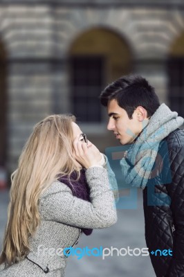 Attractive Young Couple In Love Stock Photo