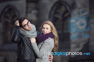 Attractive Young Couple In Love Stock Photo