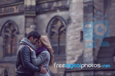 Attractive Young Couple In Love Stock Photo