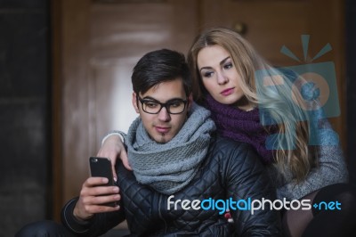 Attractive Young Couple In Love Stock Photo