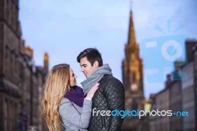 Attractive Young Couple In Love Stock Photo