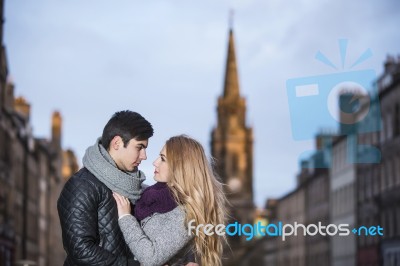 Attractive Young Couple In Love Stock Photo