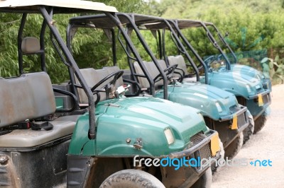 ATV In Queue Stock Photo