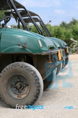 ATV In Queue Stock Photo