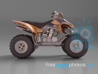 Atv Quad Bike Stock Photo