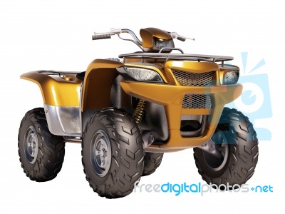 Atv Quad Bike Stock Photo