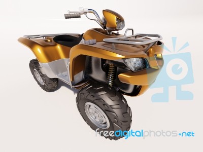 Atv Quad Bike Stock Photo