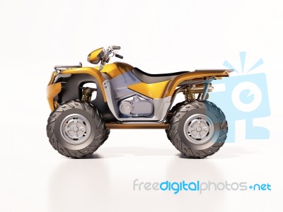 Atv Quad Bike Stock Photo