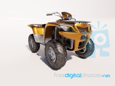 Atv Quad Bike Stock Photo