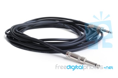 Audio Cable Stock Photo