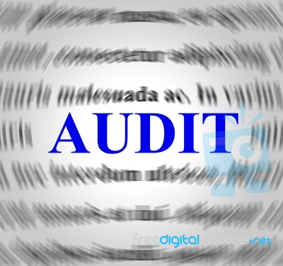 Audit Definition Means Validation Analysis And Inspect Stock Image