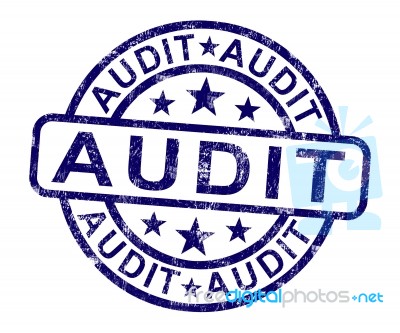 Audit Stamp Stock Image