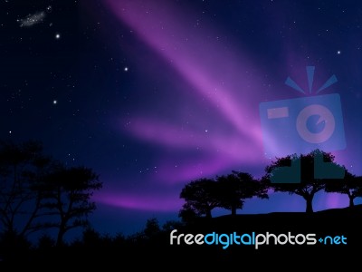 Aurora Borealis Stock Image