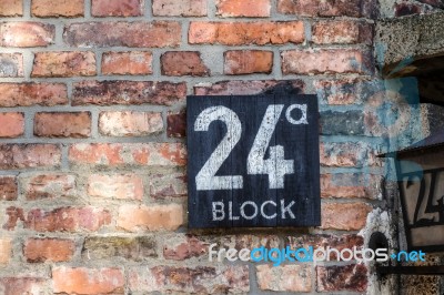 Auschwitz Concentration Camp In Oswiecim Poland Stock Photo