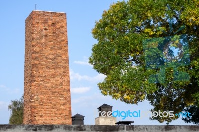 Auschwitz Concentration Camp In Oswiecim Poland Stock Photo