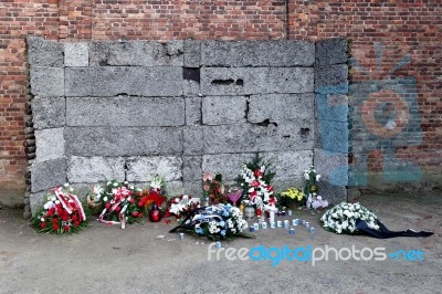 Auschwitz Concentration Camp In Oswiecim Poland Stock Photo