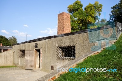 Auschwitz Concentration Camp In Oswiecim Poland Stock Photo