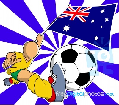 Australia Player Stock Image