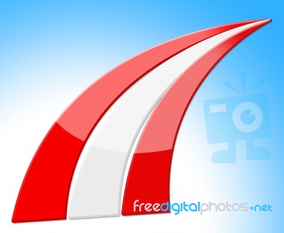 Austria Flag Represents Patriotic Stripes And Nation Stock Image