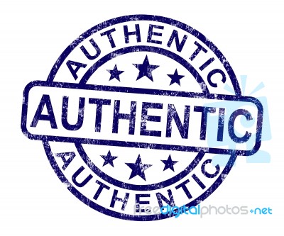 Authentic Stamp Stock Image