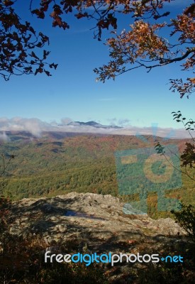 Autumn Day In The Blue Ridge Mountains Stock Photo