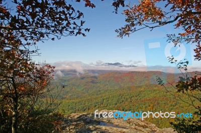 Autumn Day In The Blue Ridge Mountains Stock Photo