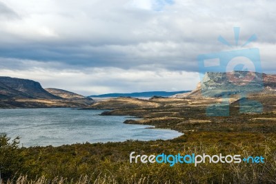 Autumn In Patagonia. The Torres Del Paine National Park In The S… Stock Photo