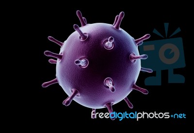 Avian Flu Virus Stock Image