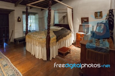 Avila Adobe Oldest Existing House In Los Angeles Stock Photo