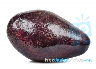 Avocado Isolated On The White Background Stock Photo