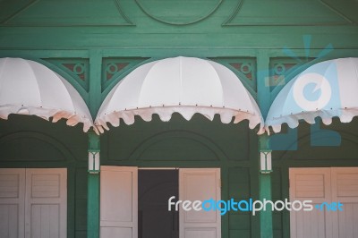 Awning And Window Stock Photo