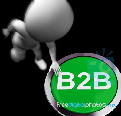 B2b Pressed Shows Business Partnership Or Deal Stock Image