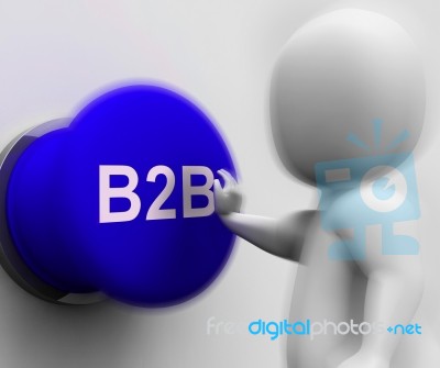 B2b Pressed Shows Corporate Partnership And Relations Stock Image