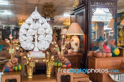 Baan Tawai Village Has Traditionally Been The Center Of The Handicrafts Trade In Northern Thailand Stock Photo