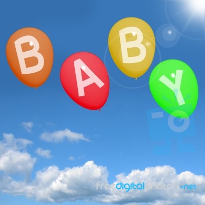 Baby Balloons Stock Image