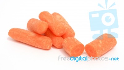 Baby Carrots Stock Photo