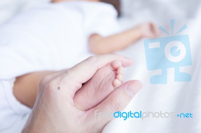 Baby Foot Stock Photo