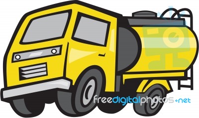 Baby Fuel Tanker Cartoon Stock Image