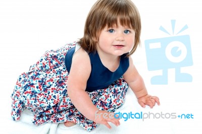 Baby Girl Stock Photo