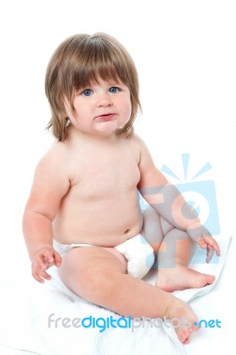 Baby Girl Stock Photo