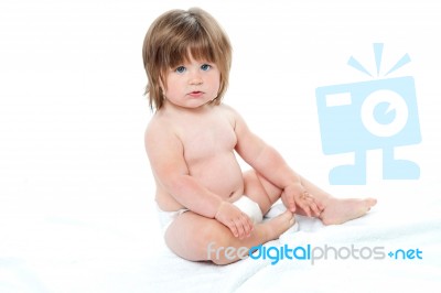 Baby Girl Stock Photo