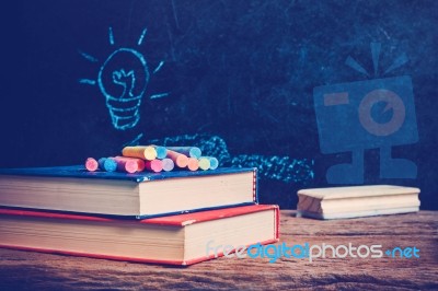 Back To School. Education Background Concept With Copyspace Stock Photo