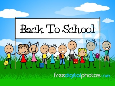 Back To School Means Youths Educate And Education Stock Image