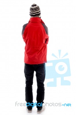 Back View Of Young Man Stock Photo