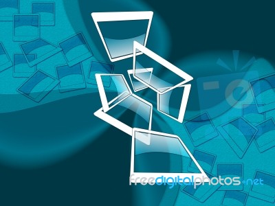 Background Blue Indicates Light Burst And Backgrounds Stock Image